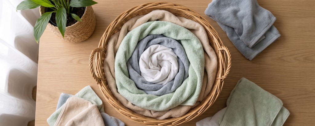 Panier de linge délicat devant un lave-linge — essorage modéré pour les textiles sensibles